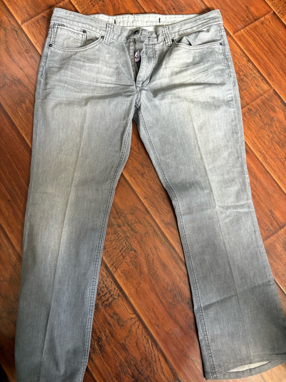 Brixton Men's Light Gray Bootcut Jeans
